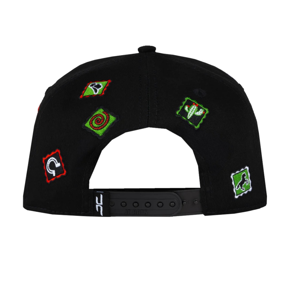 Gorra JC Hats Snapback Nieve Blanca Green Negro 002248