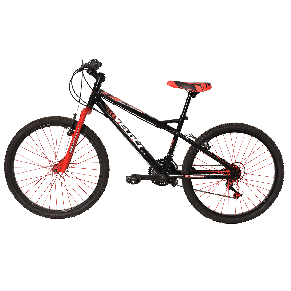 Bicicleta Veloci Naukas M/RING R24 Negro.