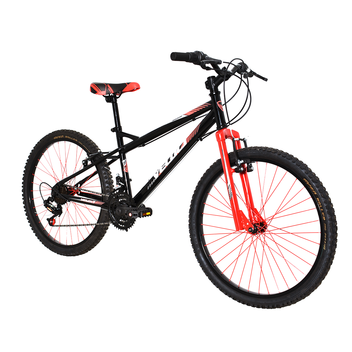 Bicicleta Veloci Naukas M/RING R24 Negro.