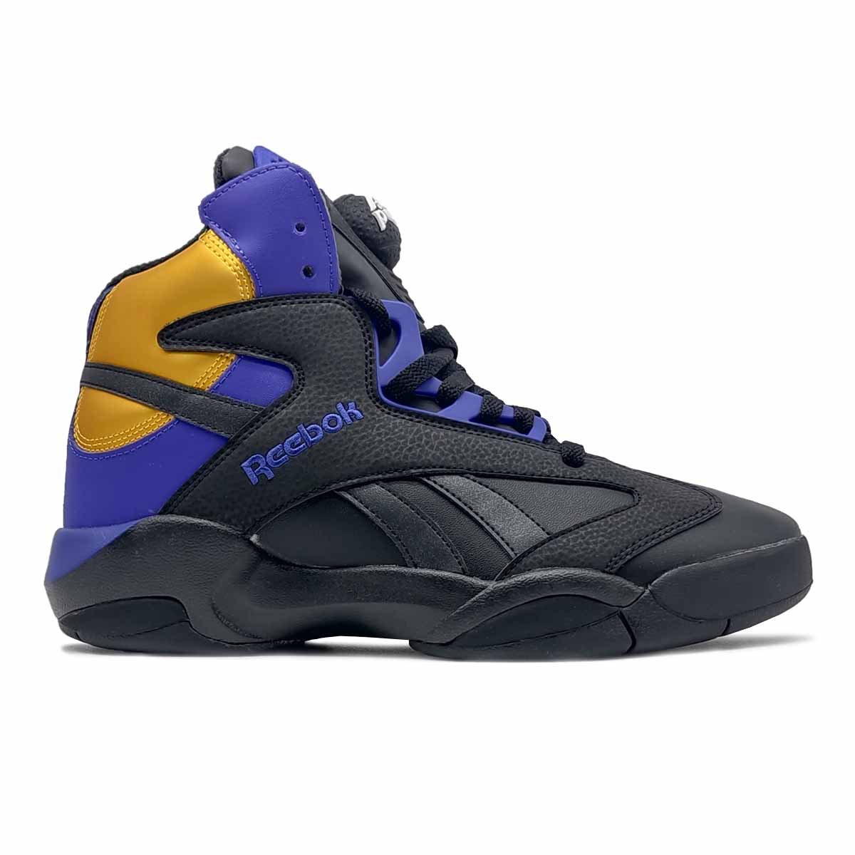 Reebok Shaq Attaq Negro Morado Dorado Hombre Basquetbol Originales