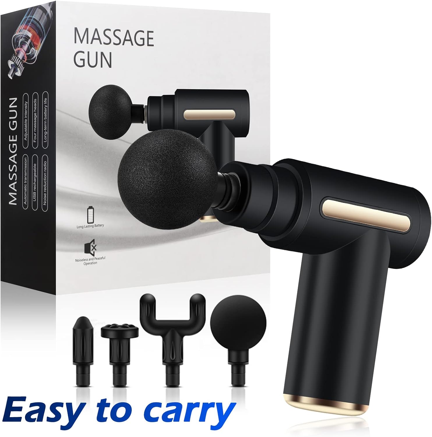 Masajeador De Músculos Y De Relajación, Pistola Masajeadora Eléctrica Para Tratamiento De Masaje De Tejido Profundo Para Aliviar Músculos De La Espalda Y El Cuello.
