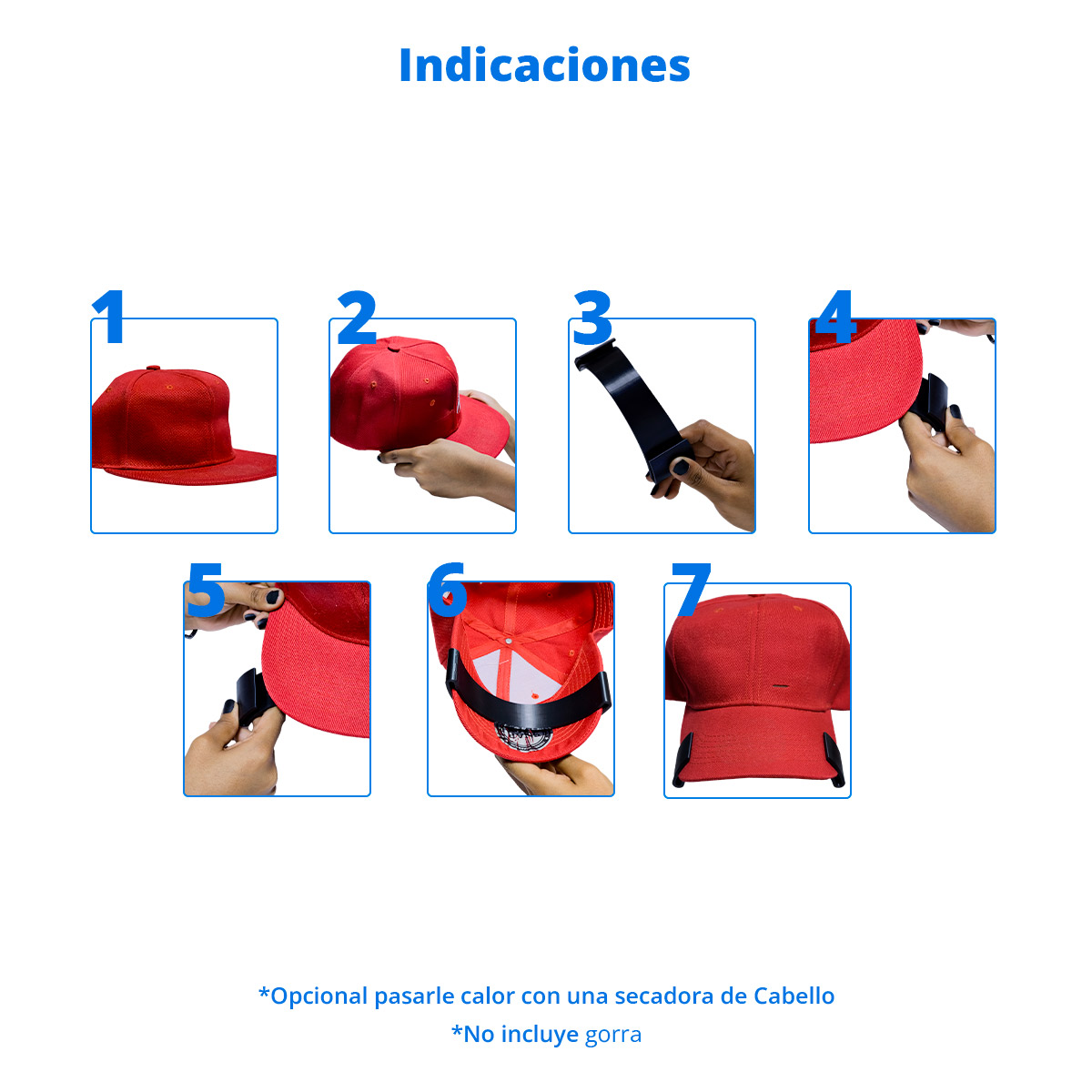 Curveador De Gorra Plana Curva Universal.