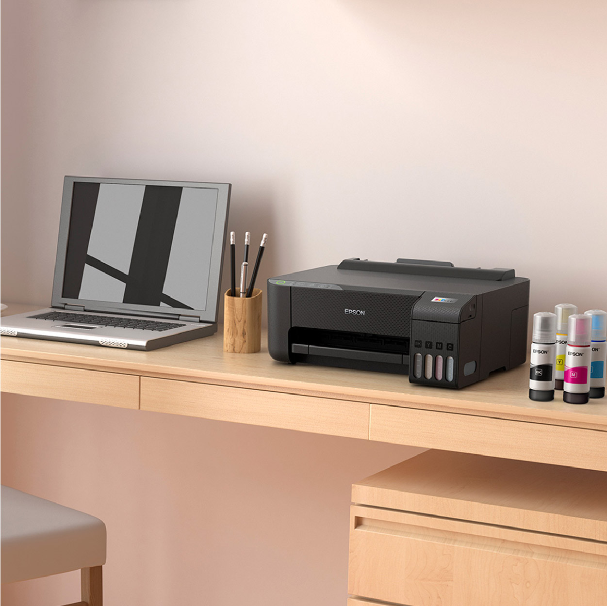 Impresora Inalámbrica Epson EcoTank L1250 con copia / escaneo.