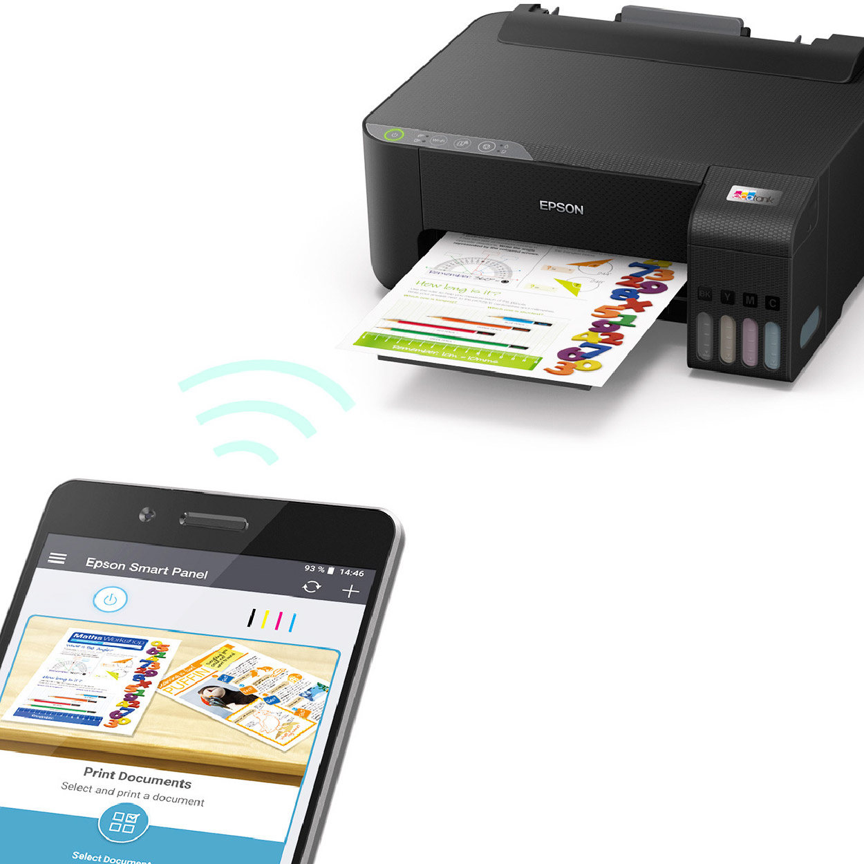 Impresora Inalámbrica Epson EcoTank L1250 con copia / escaneo.