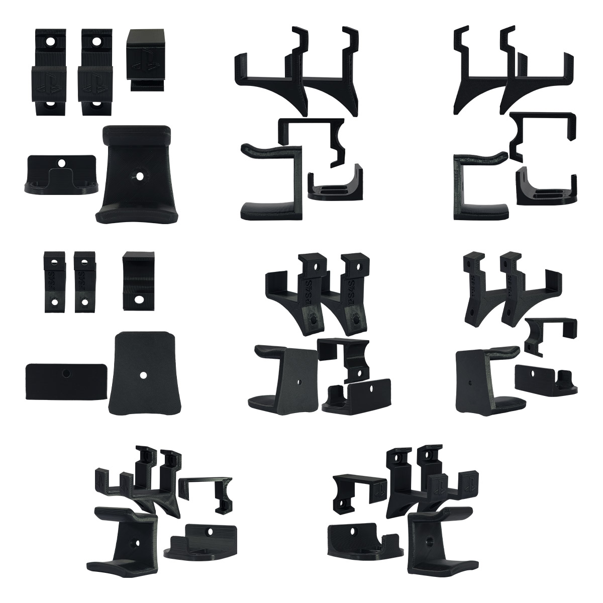 Base Soporte Consola Ps4 Slim + 2 Base Control Y 1 Audífonos
