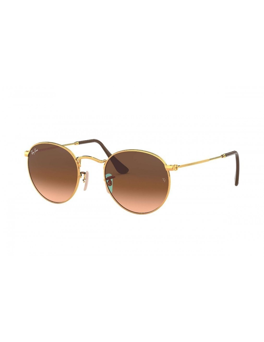 Lentes de sol Ray Ban Rb3447 9001a5 Round Metal Bronce Cafe Original Icon