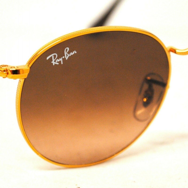 Lentes de sol Ray Ban Rb3447 9001a5 Round Metal Bronce Cafe Original Icon