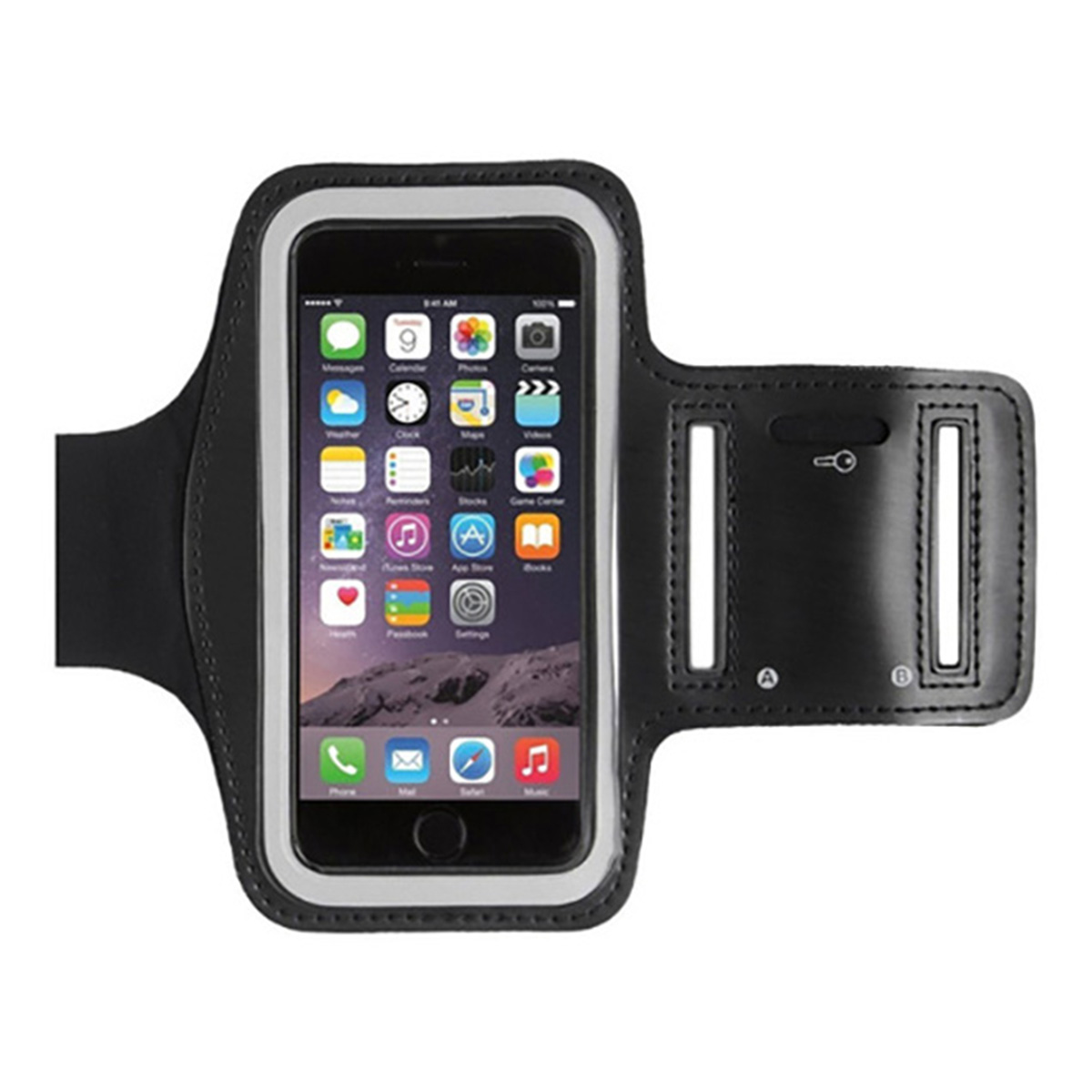 Funda Deportiva Brazo para Celular Negro.