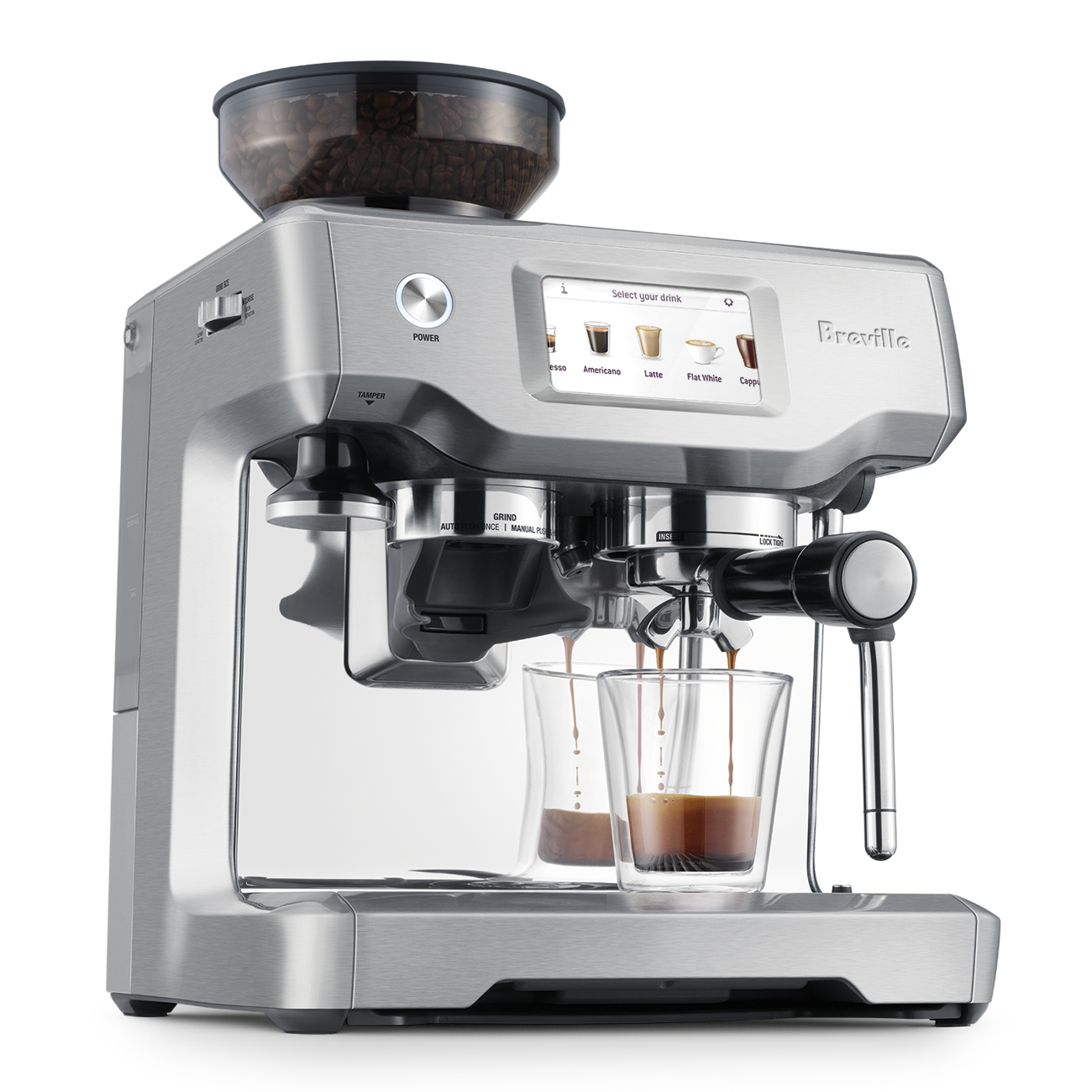 Cafetera Breville The Barista Touch Acero inoxidable BES880BSS1BUS1.