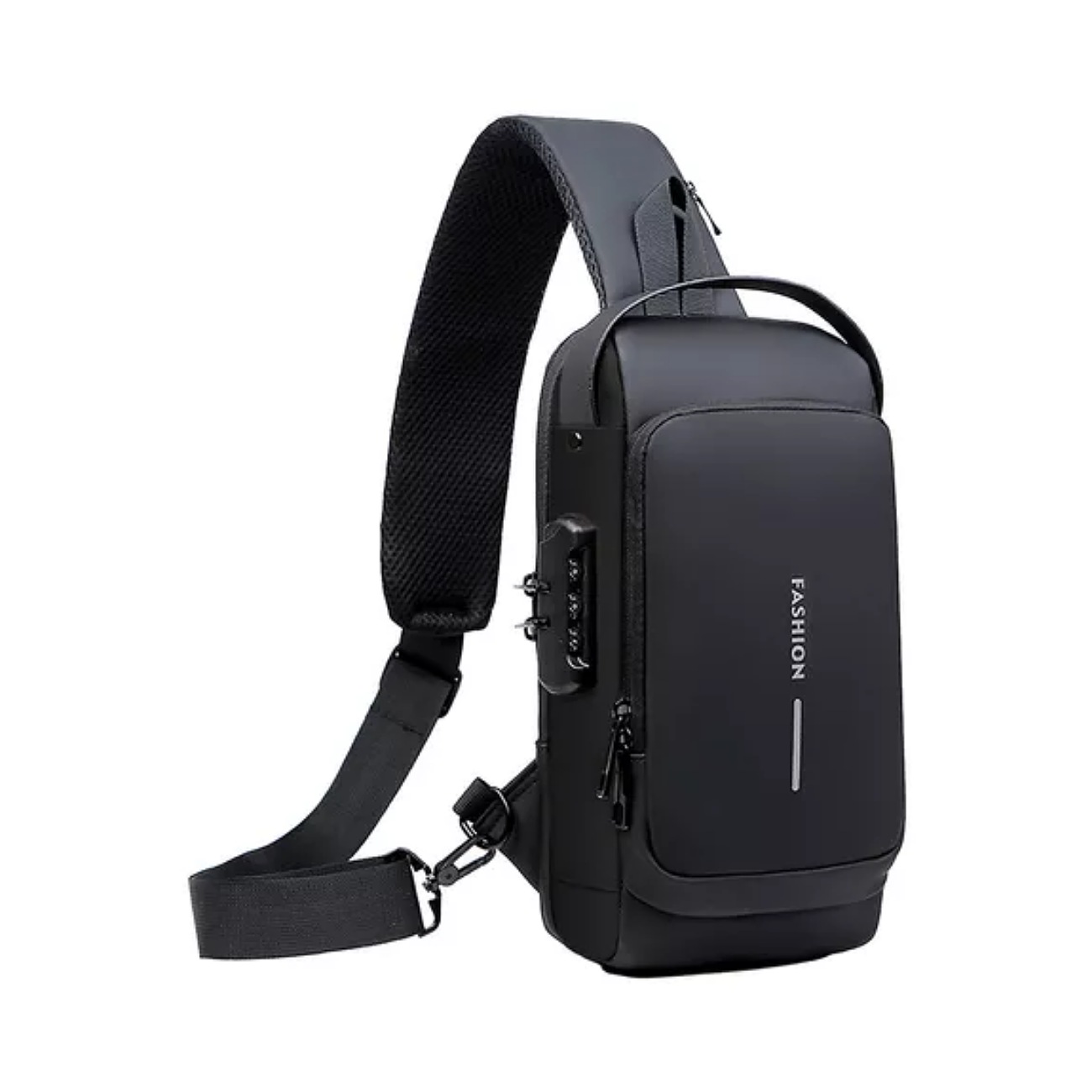 Mochila Cruzada Antirrobo Impermeable Para Hombre