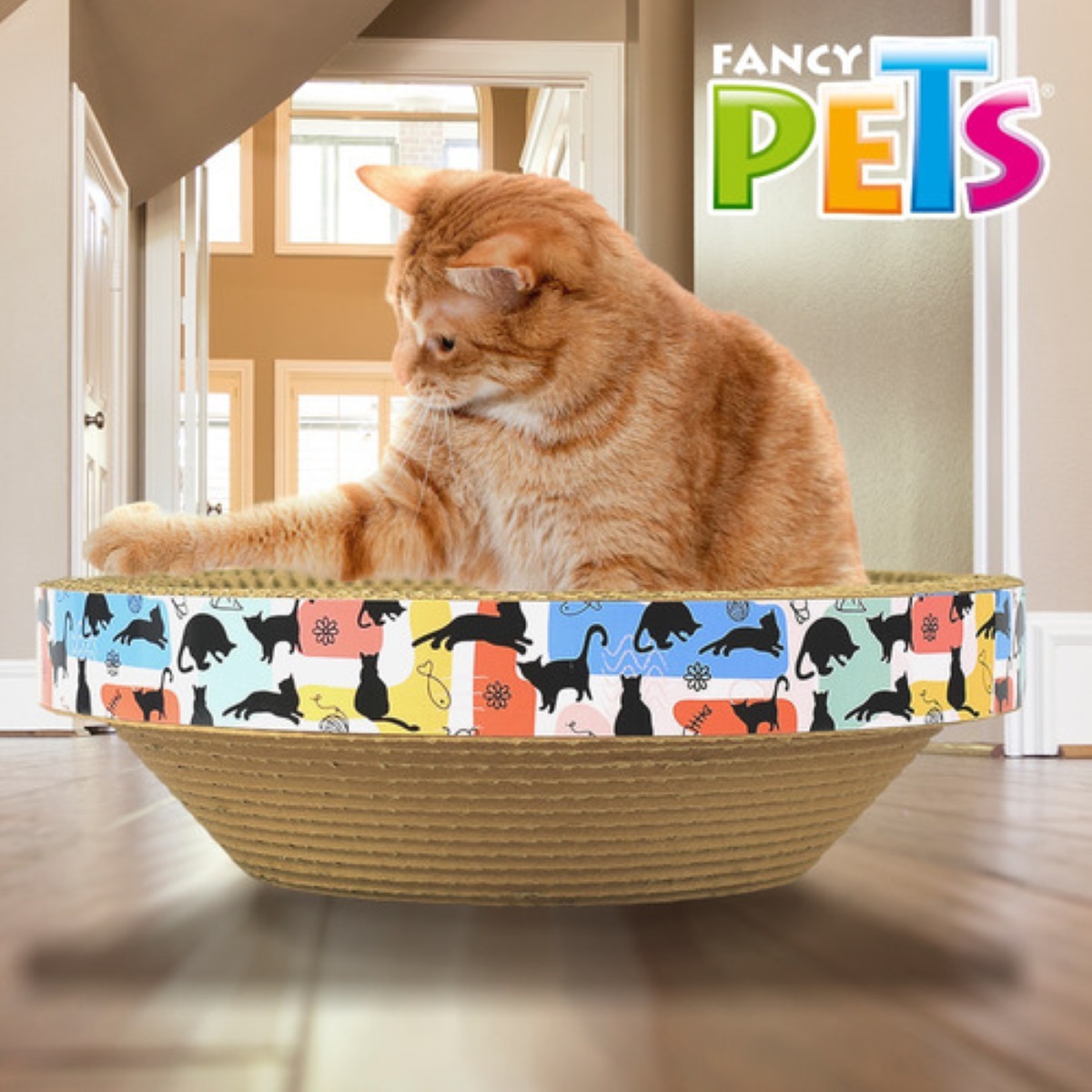 Rascador Para Gato Rascador Cama Circular 30 Cm marron 