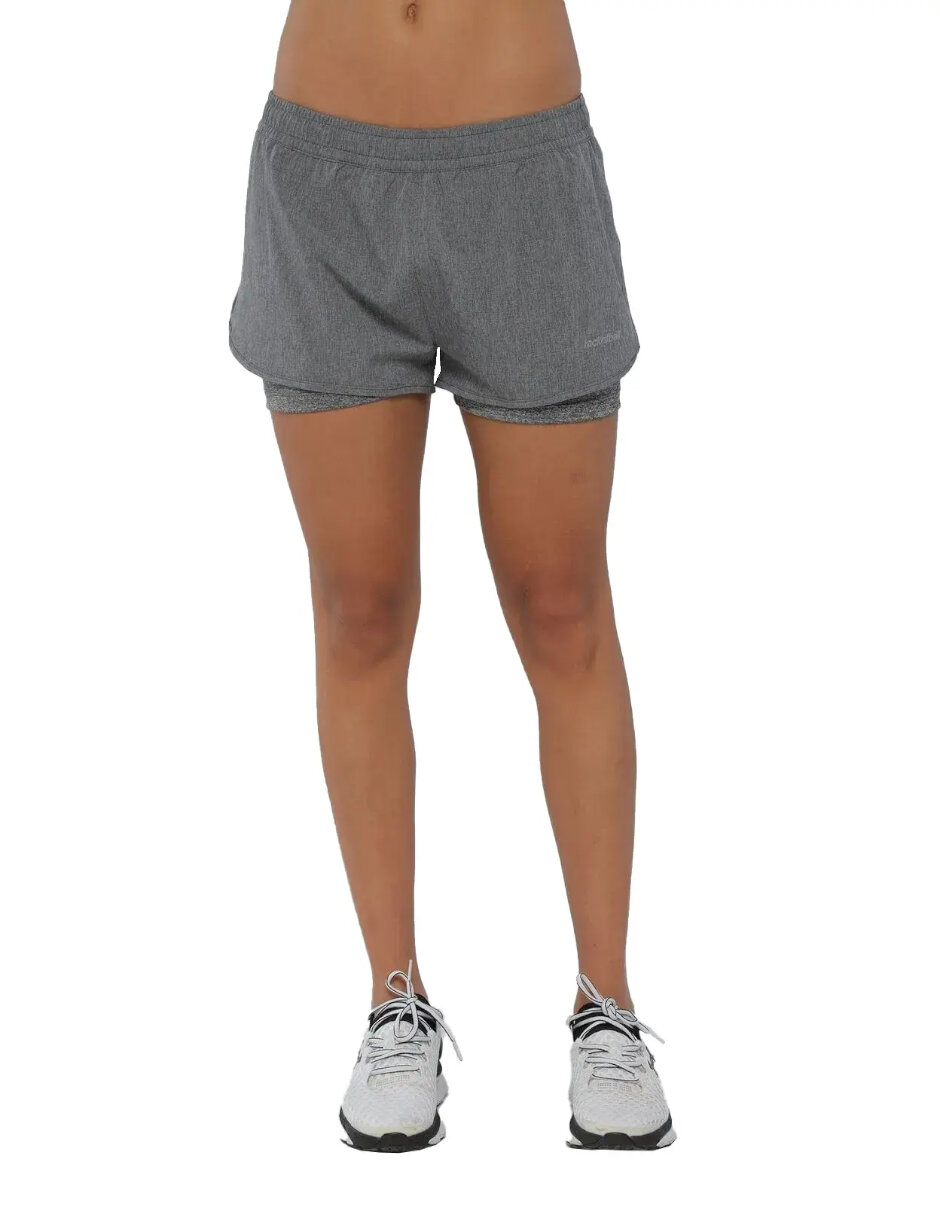 Pantaloneta Deportiva Mujer con Licra Interior y Diseño Moderno RA42347JA