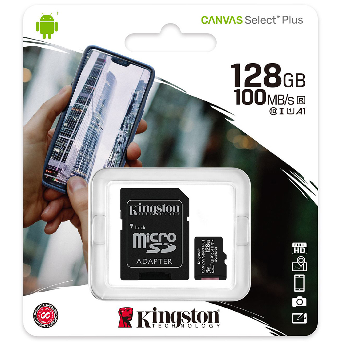 Memoria Micro SD de 128 GB Clase 10 Kingston