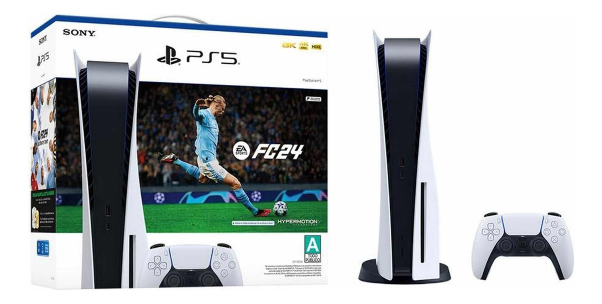 Playstation 5 Edición Estándar Bundle 825 Gb + Ea Fifa 24.