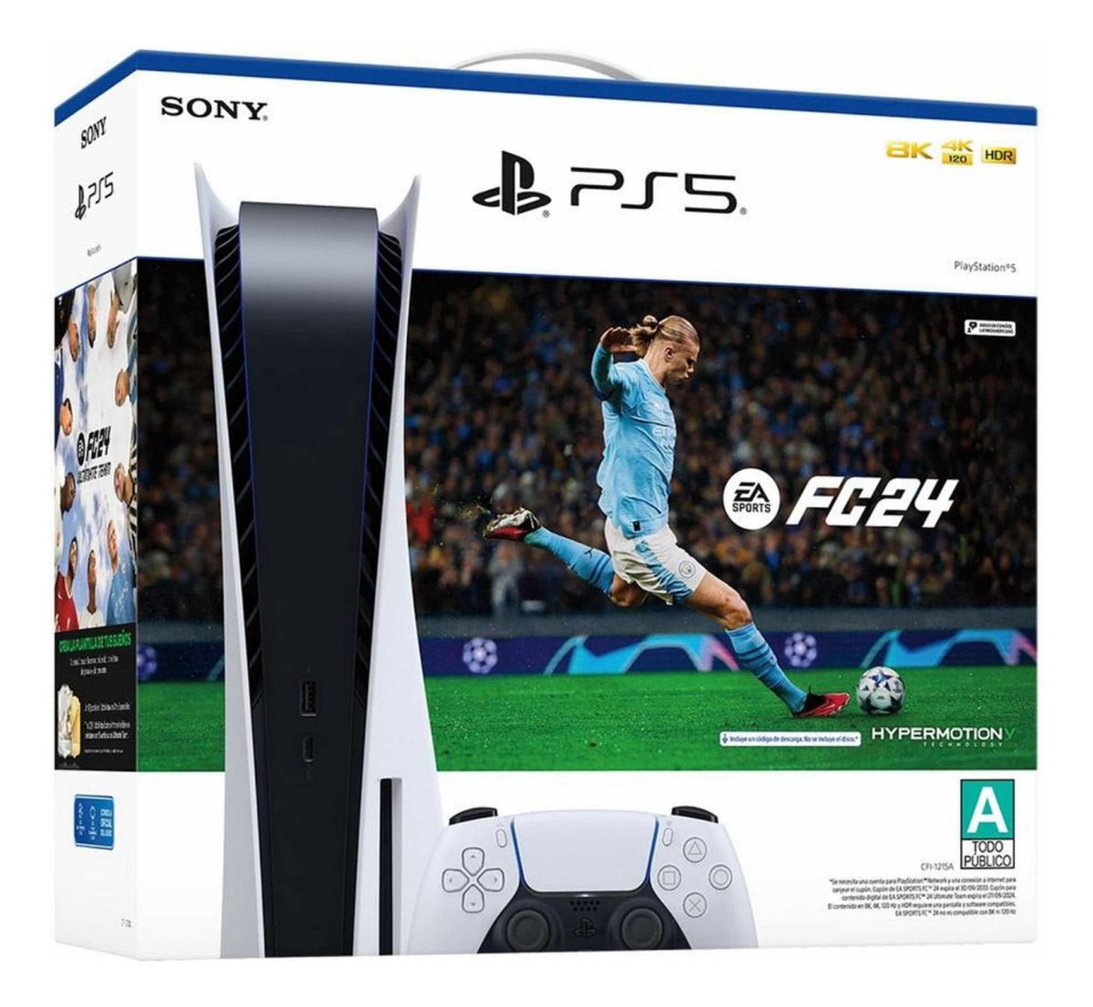 Playstation 5 Edición Estándar Bundle 825 Gb + Ea Fifa 24.
