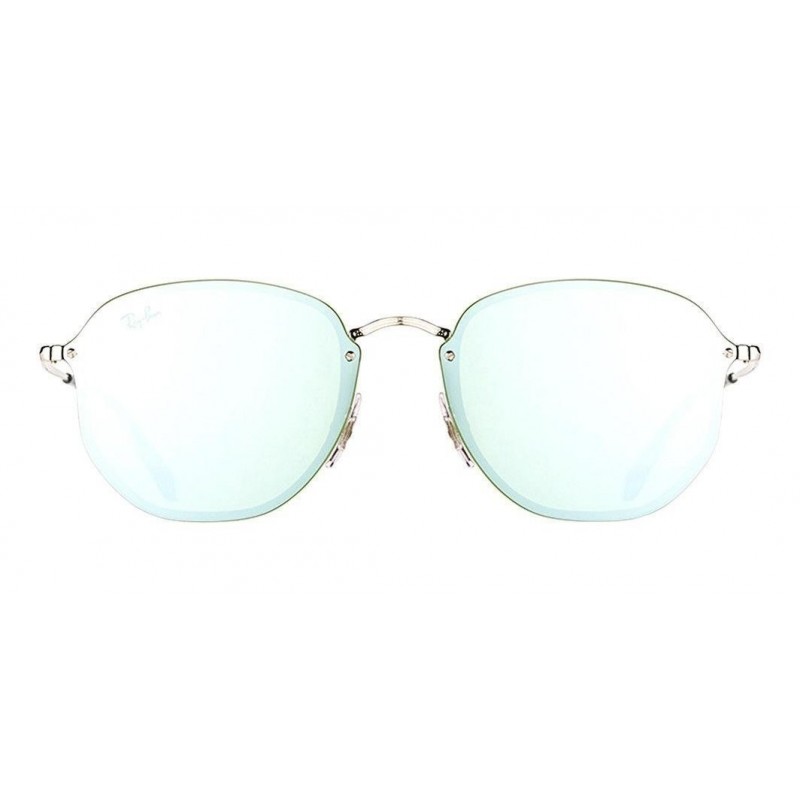 Lentes de sol Ray Ban Rb3579n 003/30 Hexagonal Blaze Gris Espejo Plata