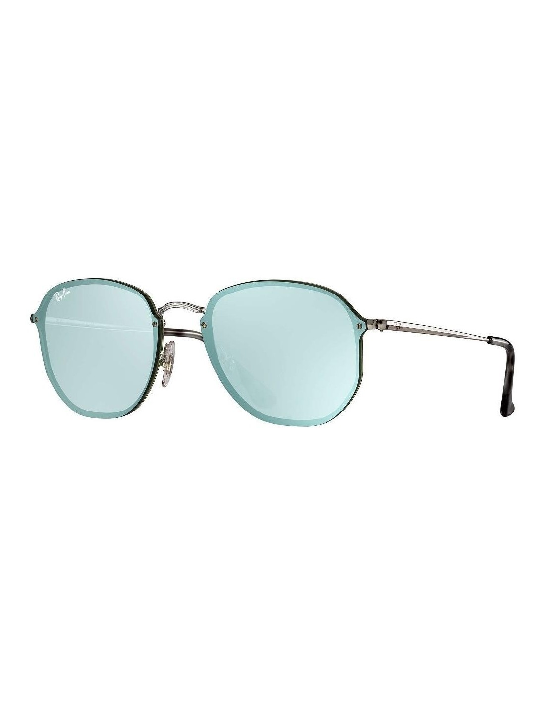 Lentes de sol Ray Ban Rb3579n 003/30 Hexagonal Blaze Gris Espejo Plata