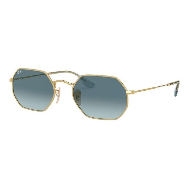 Lentes de sol Ray Ban Rb3556n 91233m Octagonal Classic Azul Degradado Icon