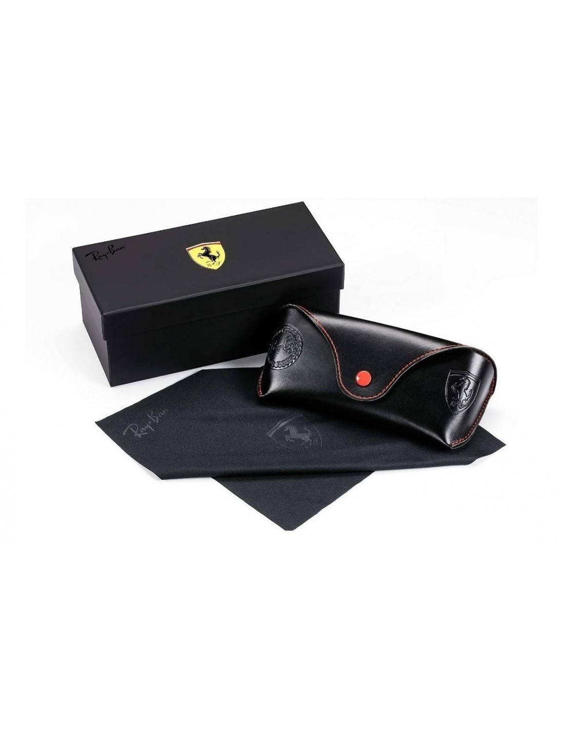 Lentes de sol Ray Ban Rb2448nm F60631 Square Scuderia Ferrari Collection A