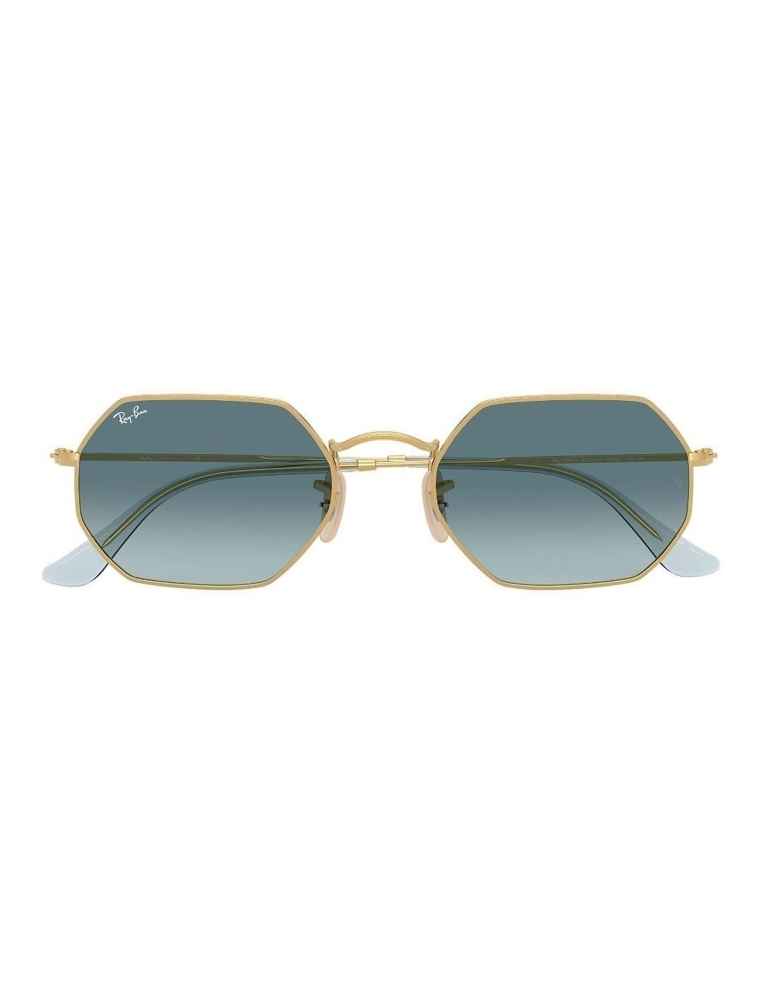 Lentes de sol Ray Ban Rb3556n 91233m Octagonal Classic Azul Degradado Icon
