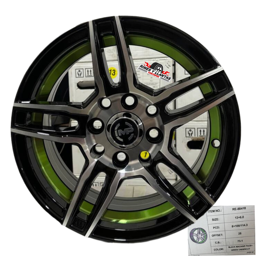Rines 13 Deportivos 4/100/114 Chevy Tsuru Golf Jetta Matiz