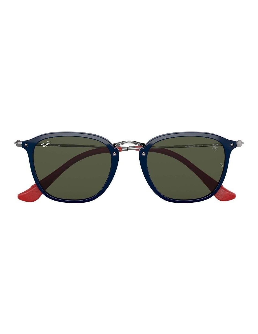 Lentes de sol Ray Ban Rb2448nm F60631 Square Scuderia Ferrari Collection A
