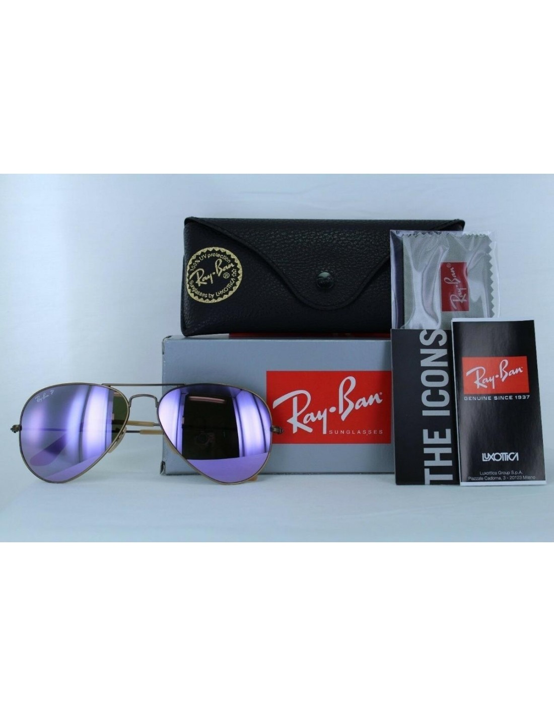 Lentes ray ban aviator polarizados sale