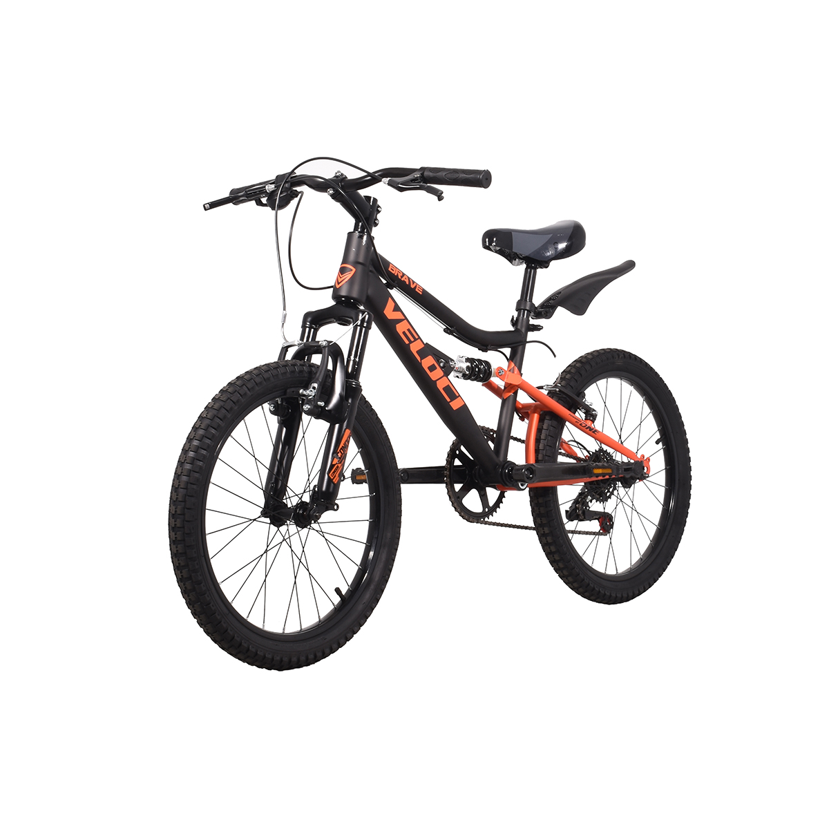 Bicicleta Veloci Brave D/Susp R20 Negro.