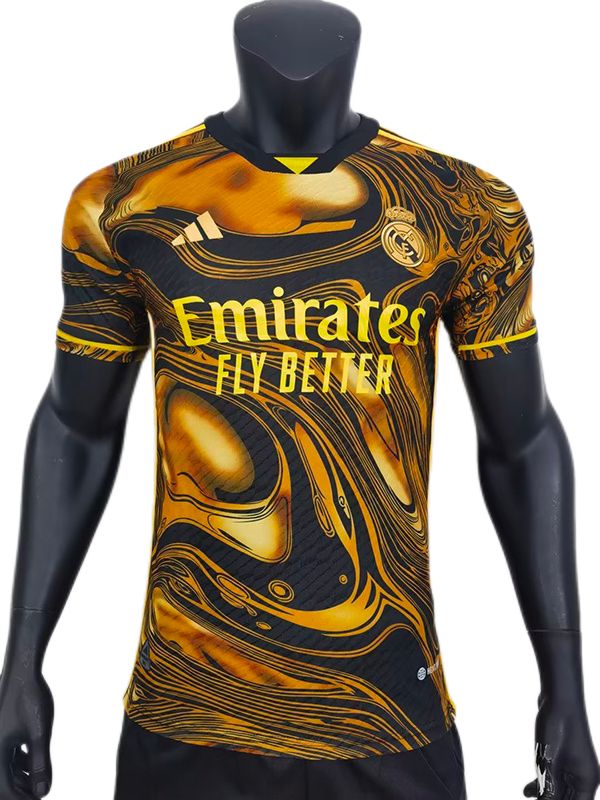 Increible! Jersey Real Madrid Edicion Especial Gold Talla L.
