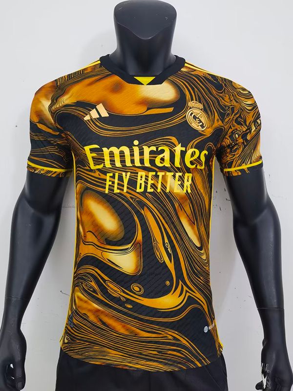 Increible! Jersey Real Madrid Edicion Especial Gold Talla L.