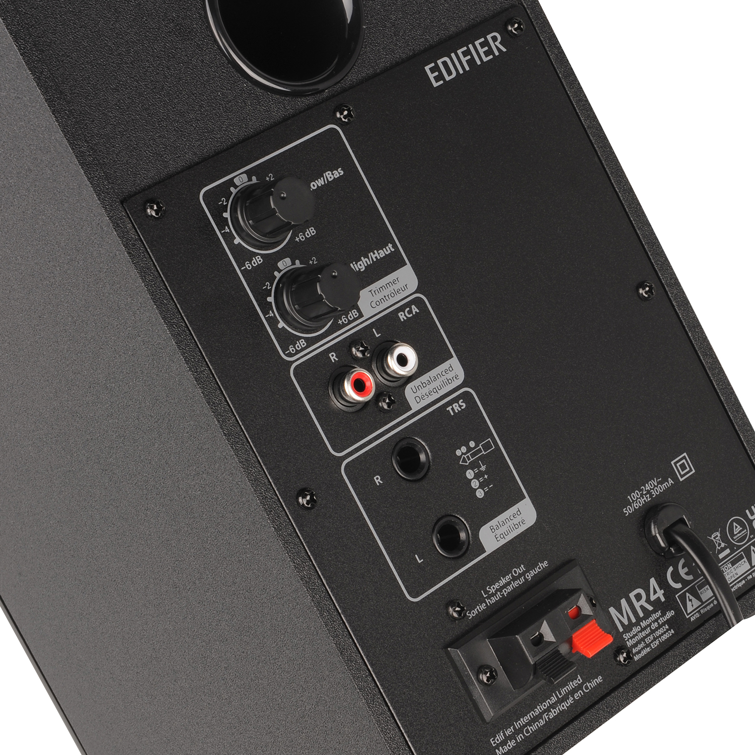 Monitores Estudio Edifier Mr4 Color Negro.