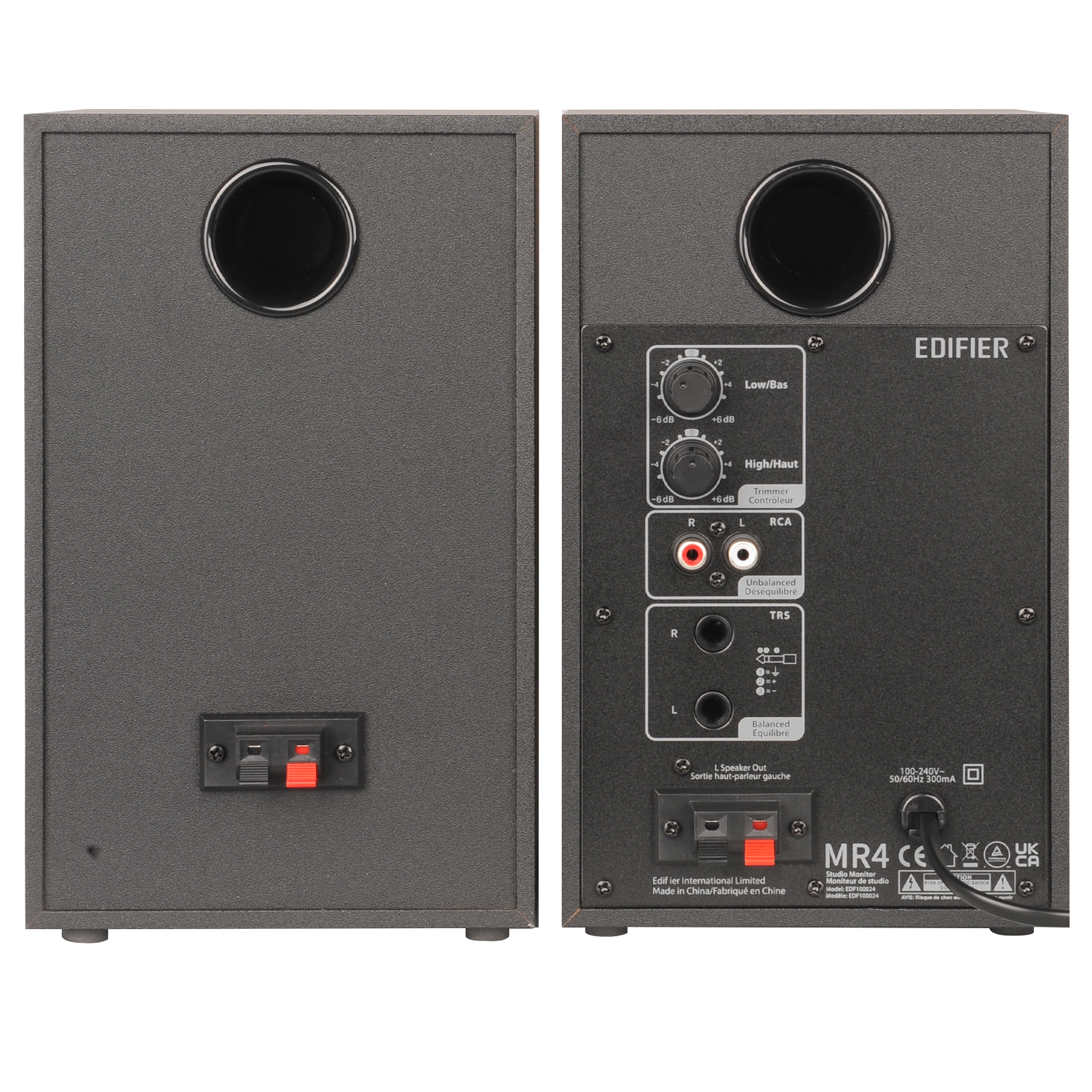 Monitores Estudio Edifier Mr4 Color Negro.