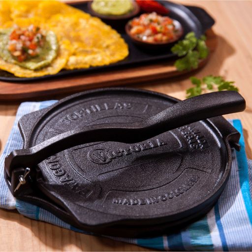 Prensa Manual para tortillas 20cm Victoria Hierro fundido HD Esmaltado