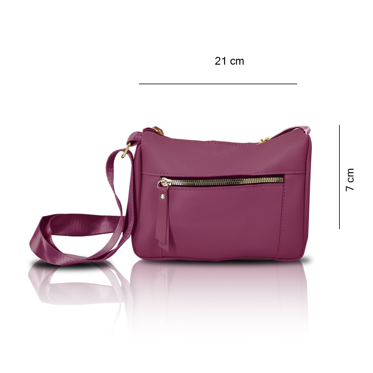 Combo Grenobil Pequeña Mochila Rosa, Bolso Crossbody Y Cartera.