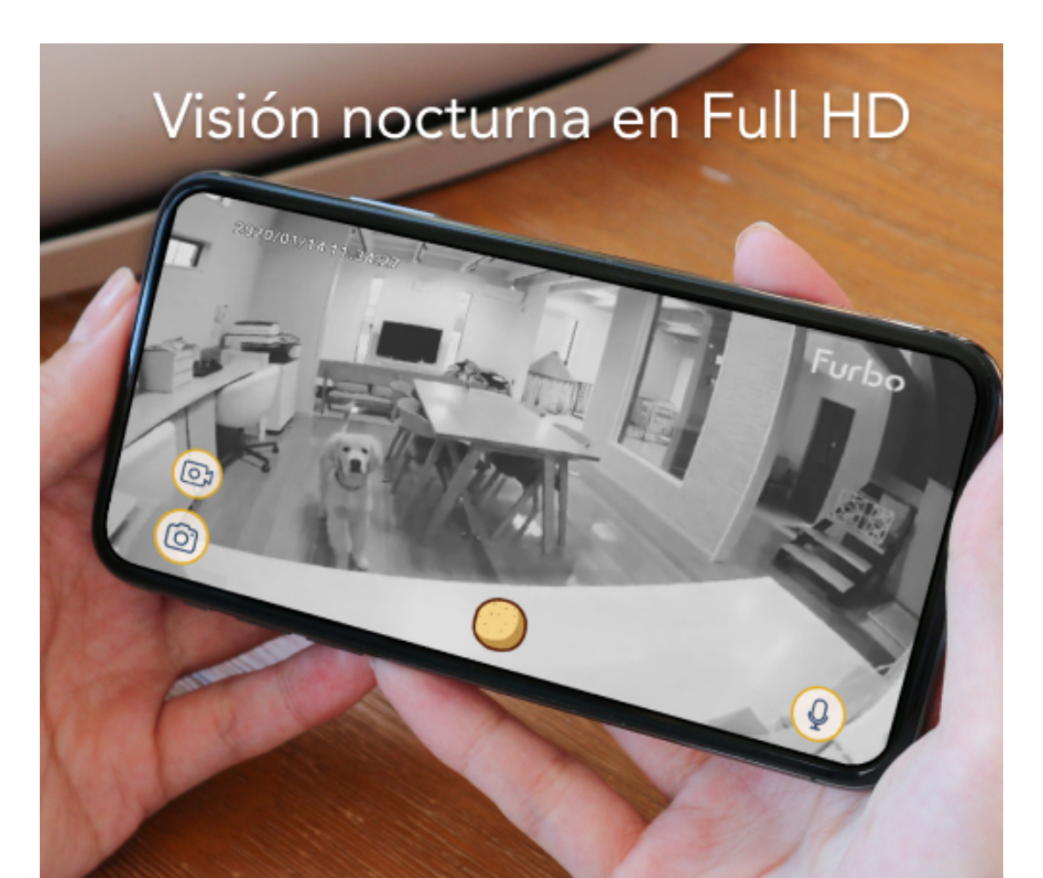Furbo Dog Camara Wifi Mascotas Con Funciones Interactivas Color Blanco