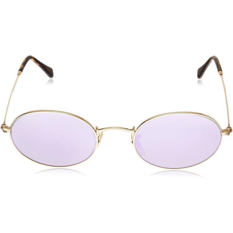 Lentes de sol Ray Ban Rb3547n 001/8o Oval Flat Lenses Lila Espejo Icon