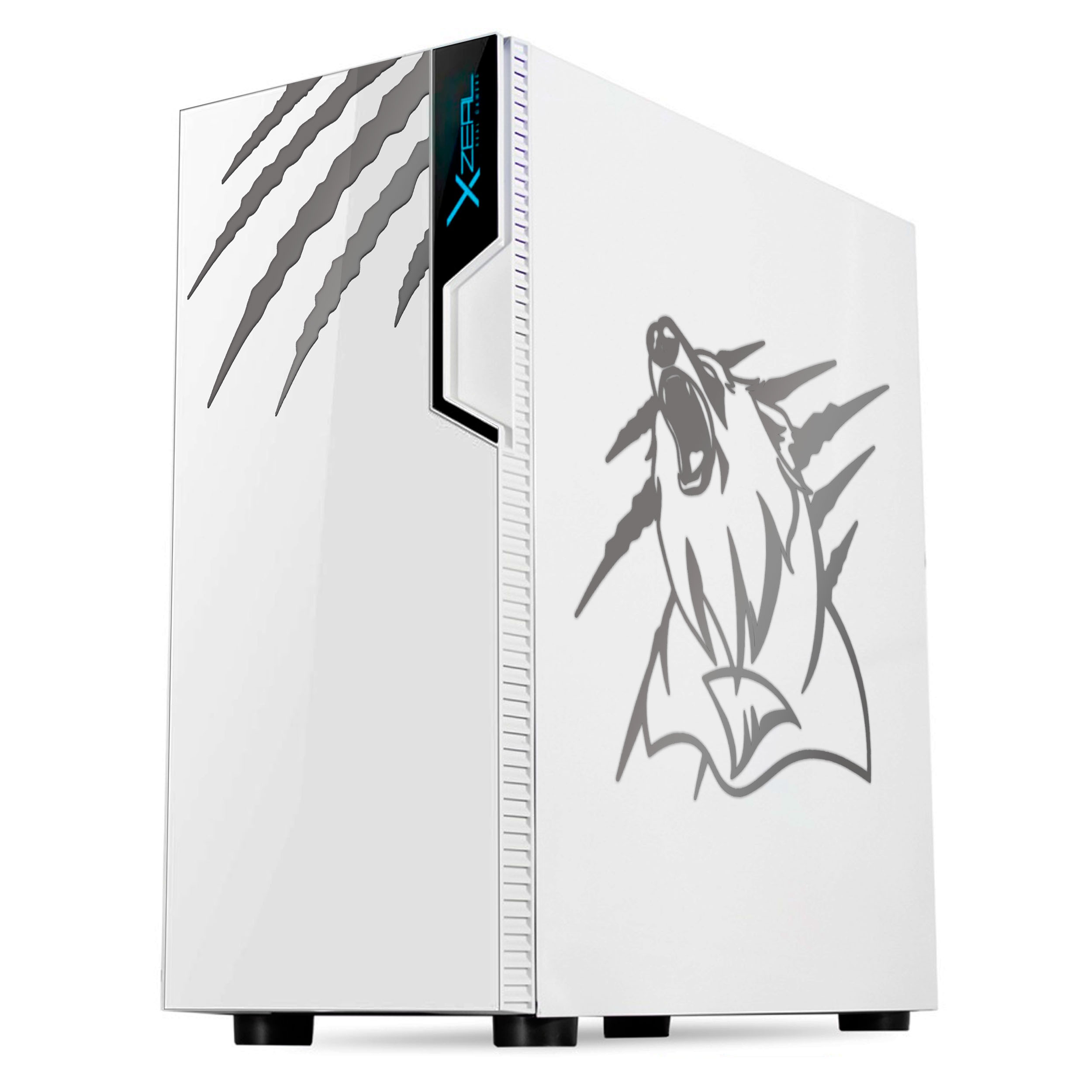 PC Gamer Grizzly Blanco AMD Ryzen 5 5600g 3.9 GHZ Nvidia Rtx4060 RAM 16 GB SSD M.2 1 TB Wifi BT.