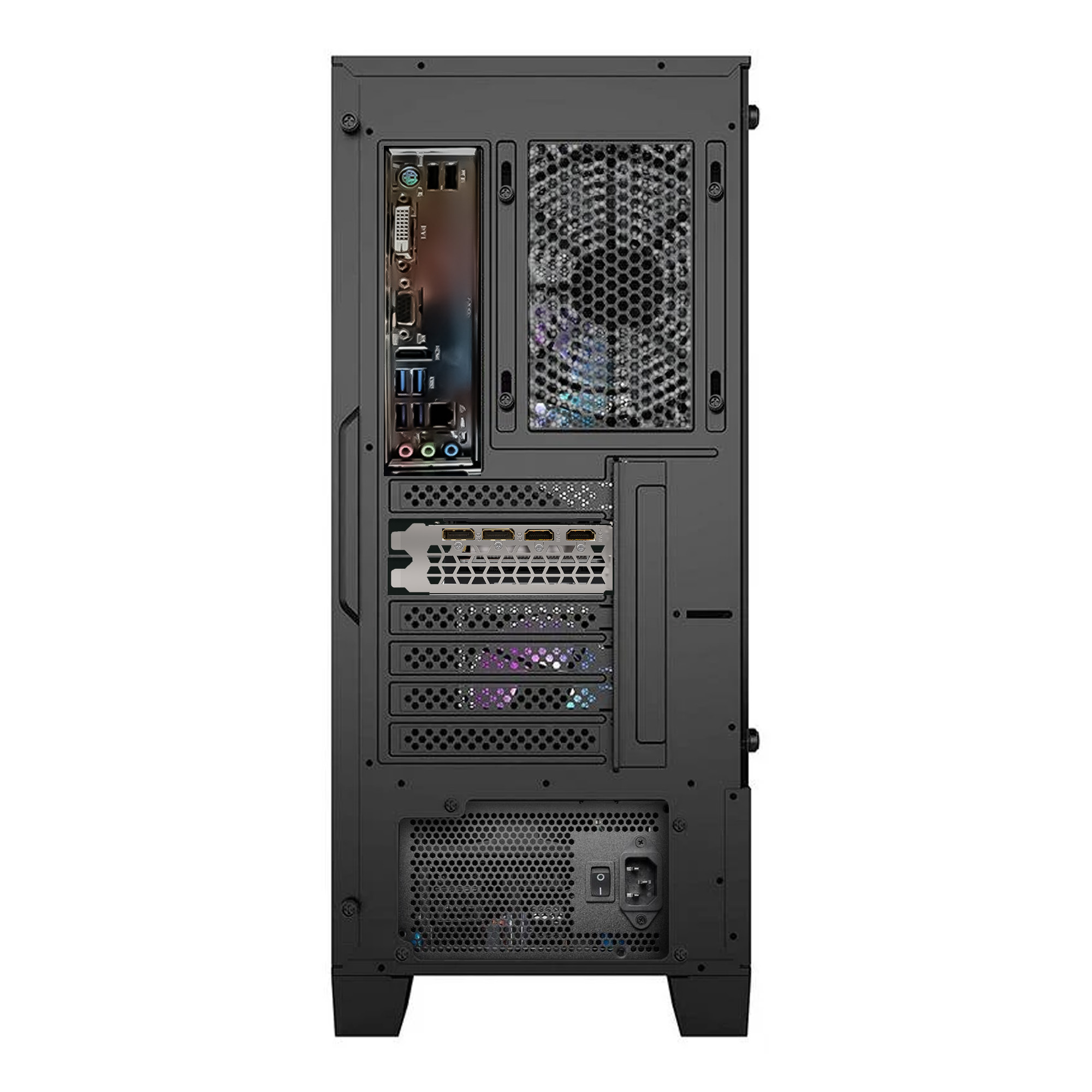 PC Gamer Grizzly Blanco AMD Ryzen 5 5600g 3.9 GHZ Nvidia Rtx4060 RAM 16 GB SSD M.2 1 TB Wifi BT.