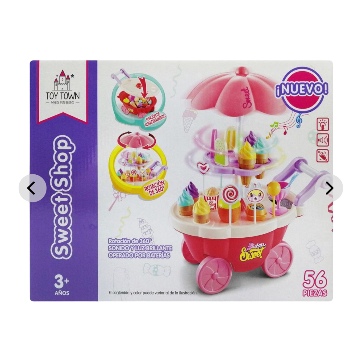 Set Carrito Helados Toy Town Juguete Infantil.