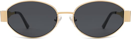 SOJOS - anteojos de sol ovaladas retro para mujeres y hombres, anteojos de sol de moda, sombras clásicas, protección UV400, SJ1217.