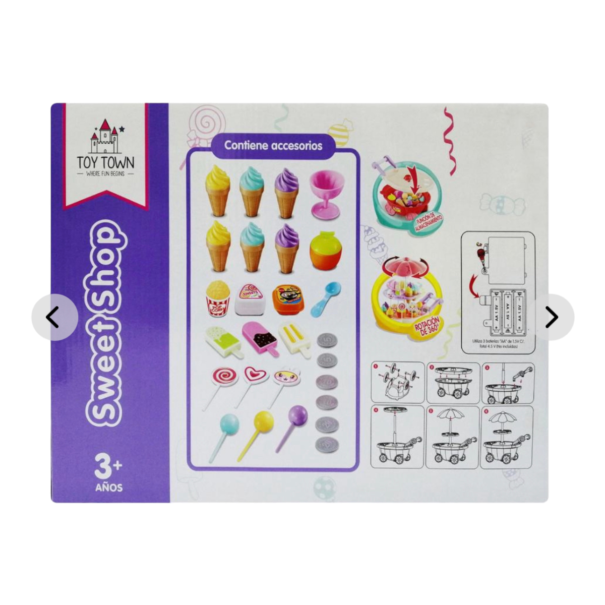 Set Carrito Helados Toy Town Juguete Infantil.
