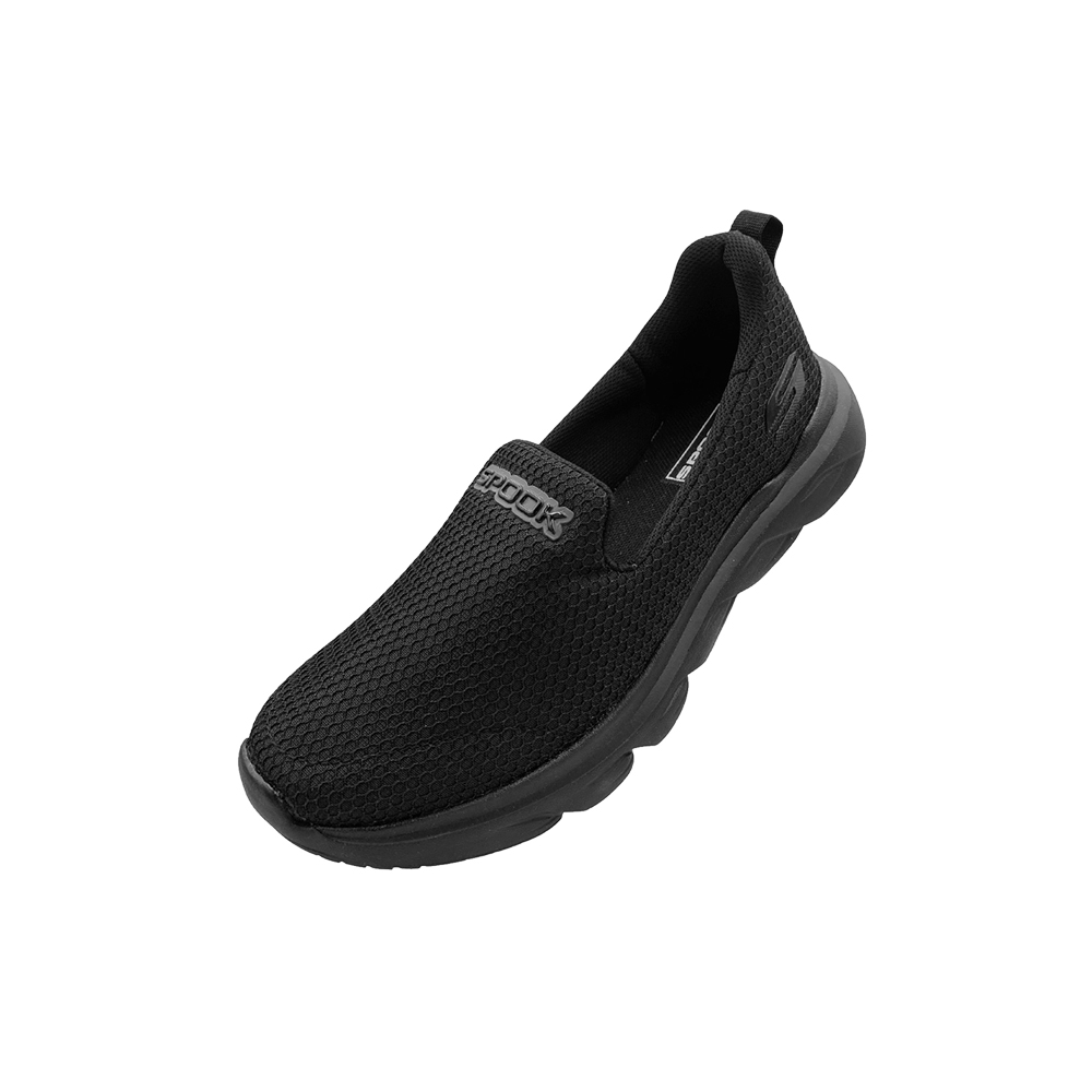 Tenis Cómodos Ligeros Para Dama Spook 1130 Color Negro.