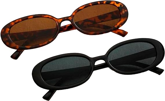 SOLAR SELFCARE lentes de sol ovalados retro para mujeres y hombres lentes de sol ovalados pequenas