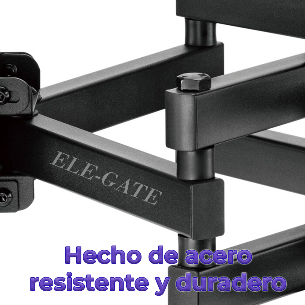 Soporte para TV Pantalla de 32 a 75 pulgadas brazo articulado Reforzado giratorio.
