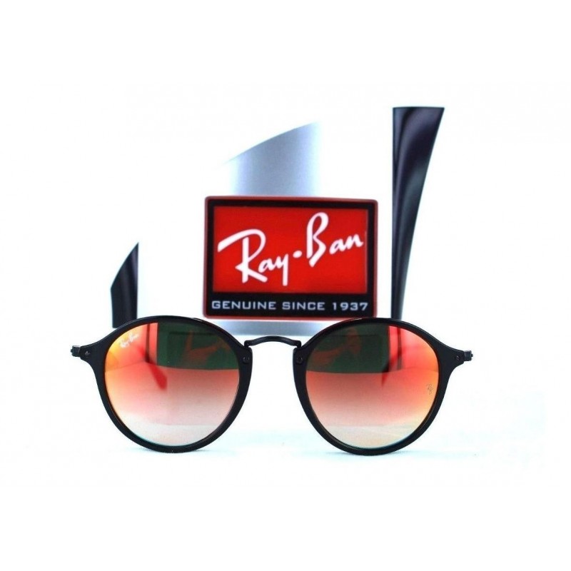 Lentes de sol Ray Ban Rb2447 901/4w Round Fleck Rojo Degradado Negro