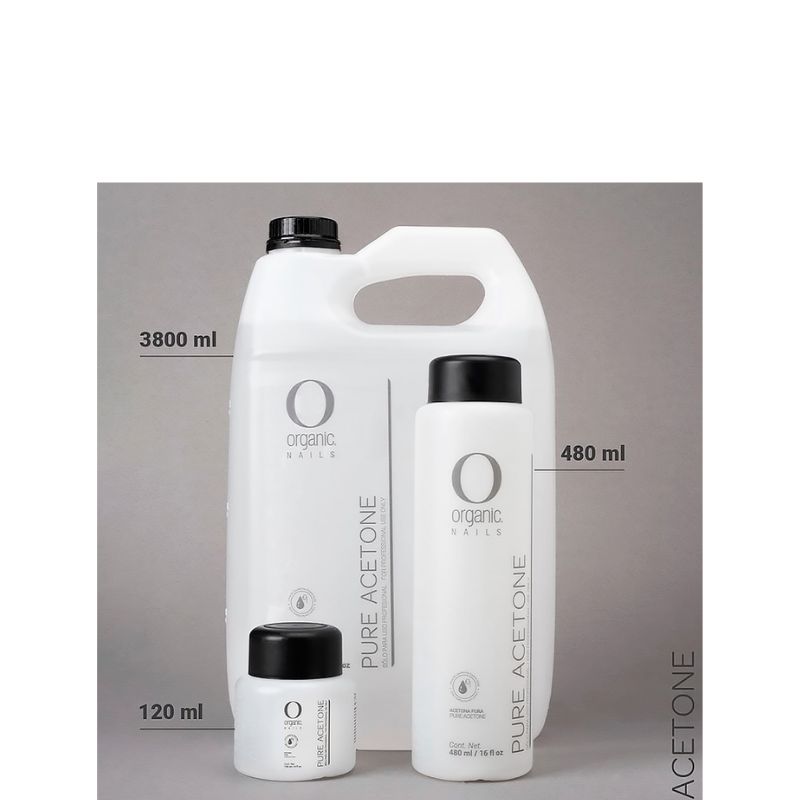 Organic Nails Acetona Pura 480ml.