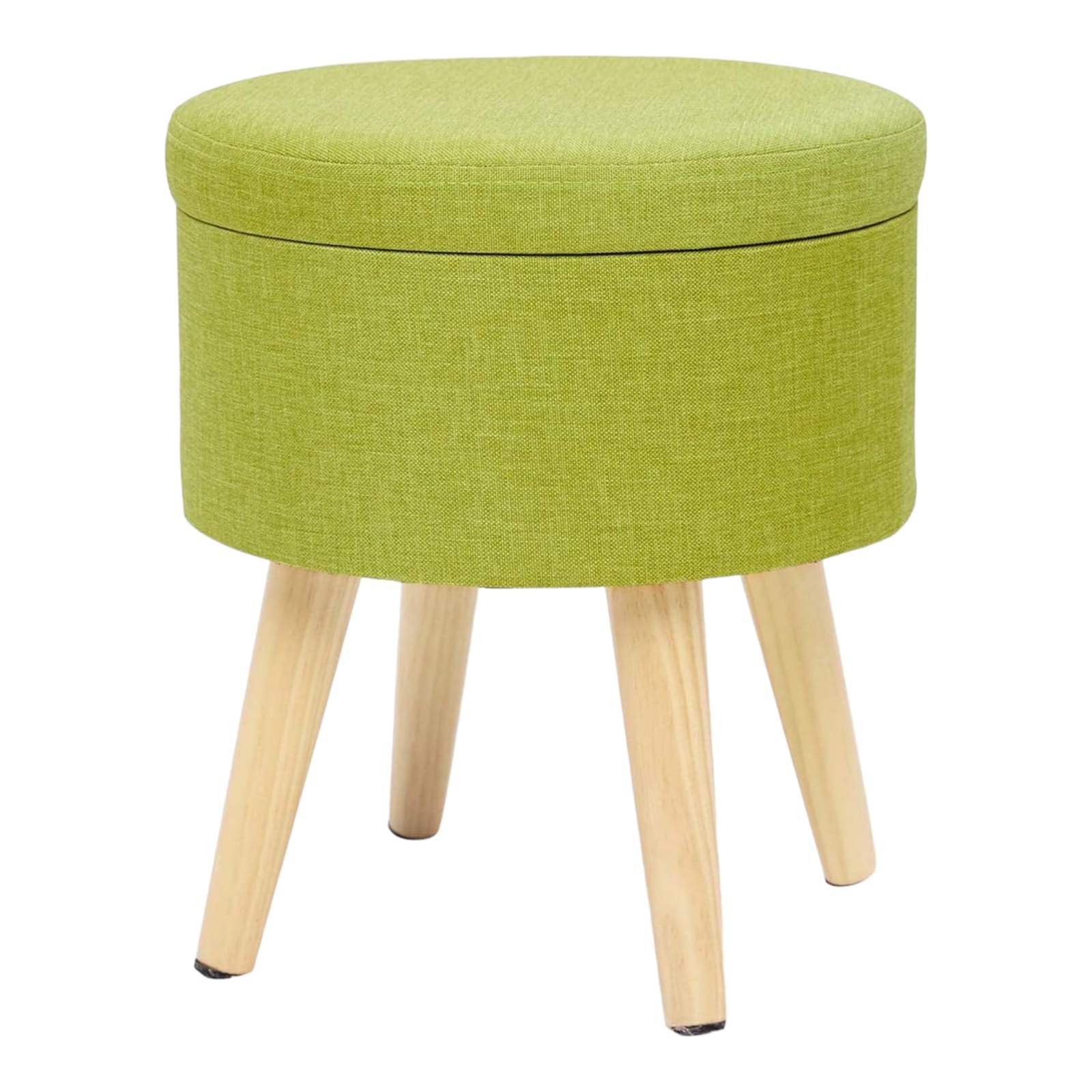 Banco Taburete Reposapiés Otomano De Almacenamiento (Verde).