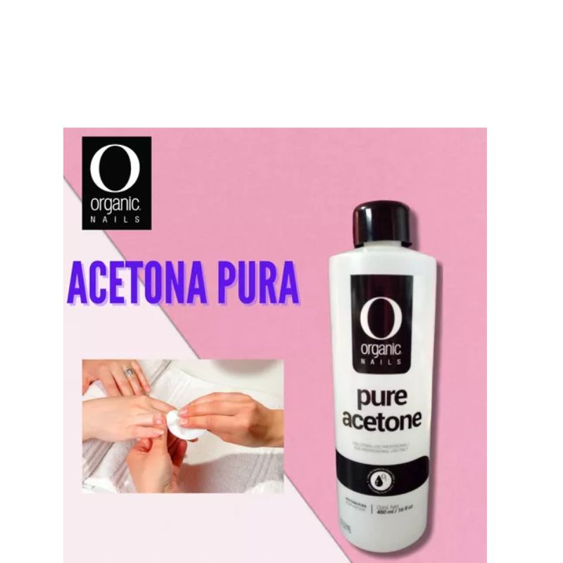 Organic Nails Acetona Pura 480ml.