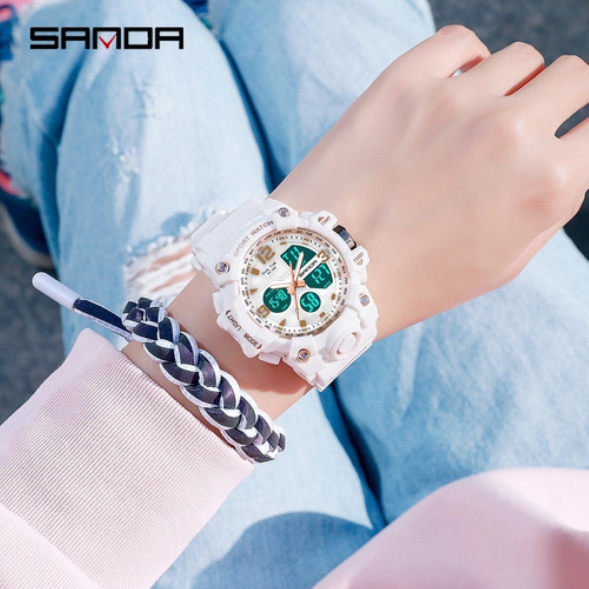 Reloj Para Mujer impermeable Blanco
