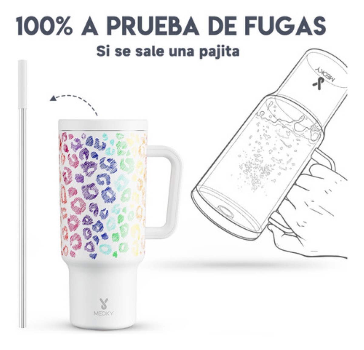 Vaso Térmico Acero Inoxidable Calor/frío Dos Picos 40oz Lanios de color